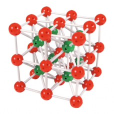 Caesium chloride model, 35 atoms, assembled